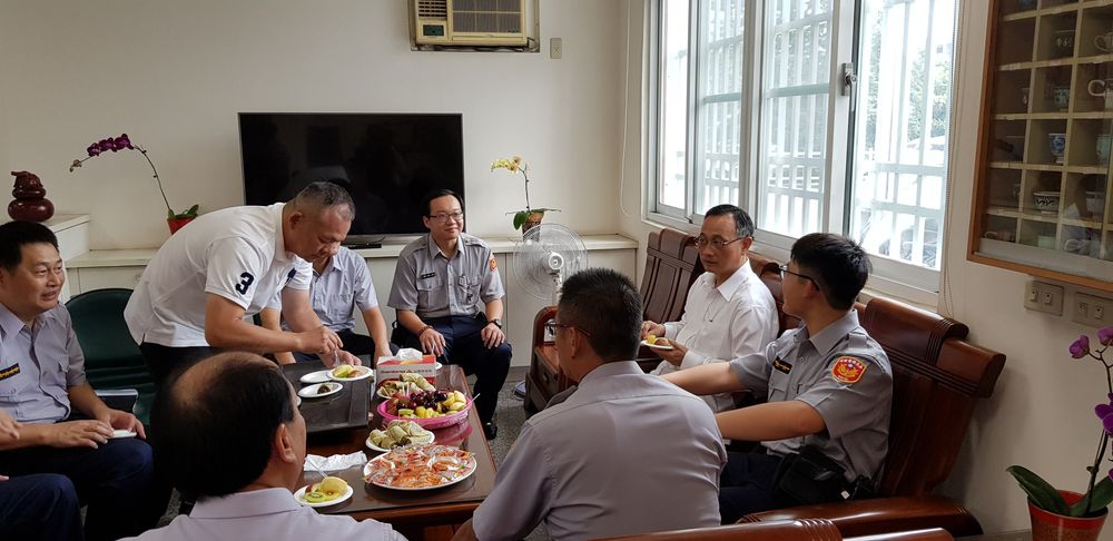 【救災員警辛勞 警政署長慰問鼓舞】