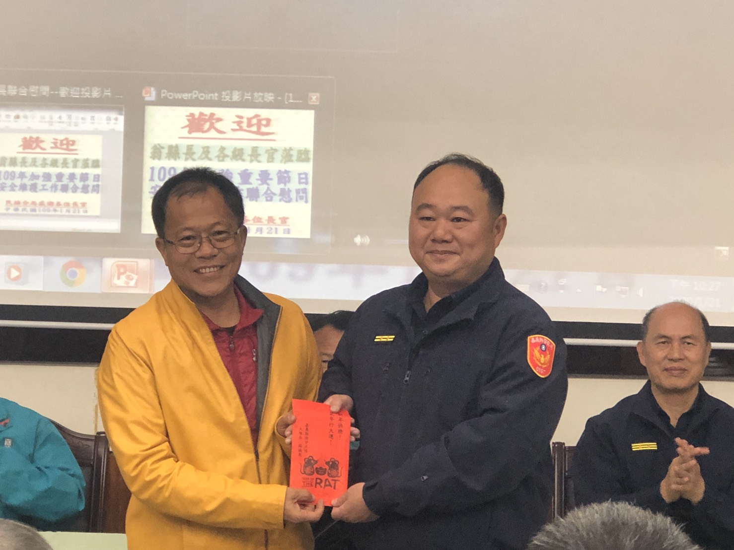 【縣長率局處首長暨民力幹部蒞臨民雄分局聯合慰問】