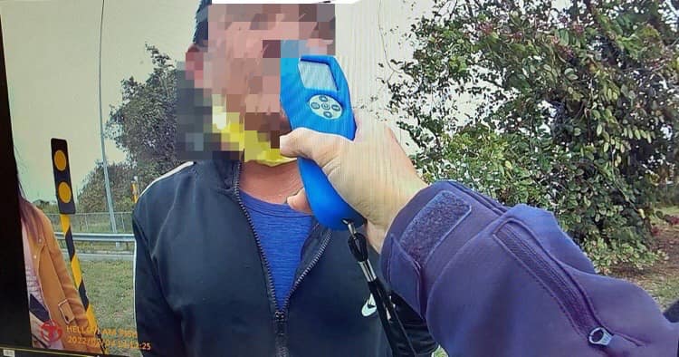 【民雄警執行初四高乘載勤務 酒駕民眾欲上國道當場被逮】