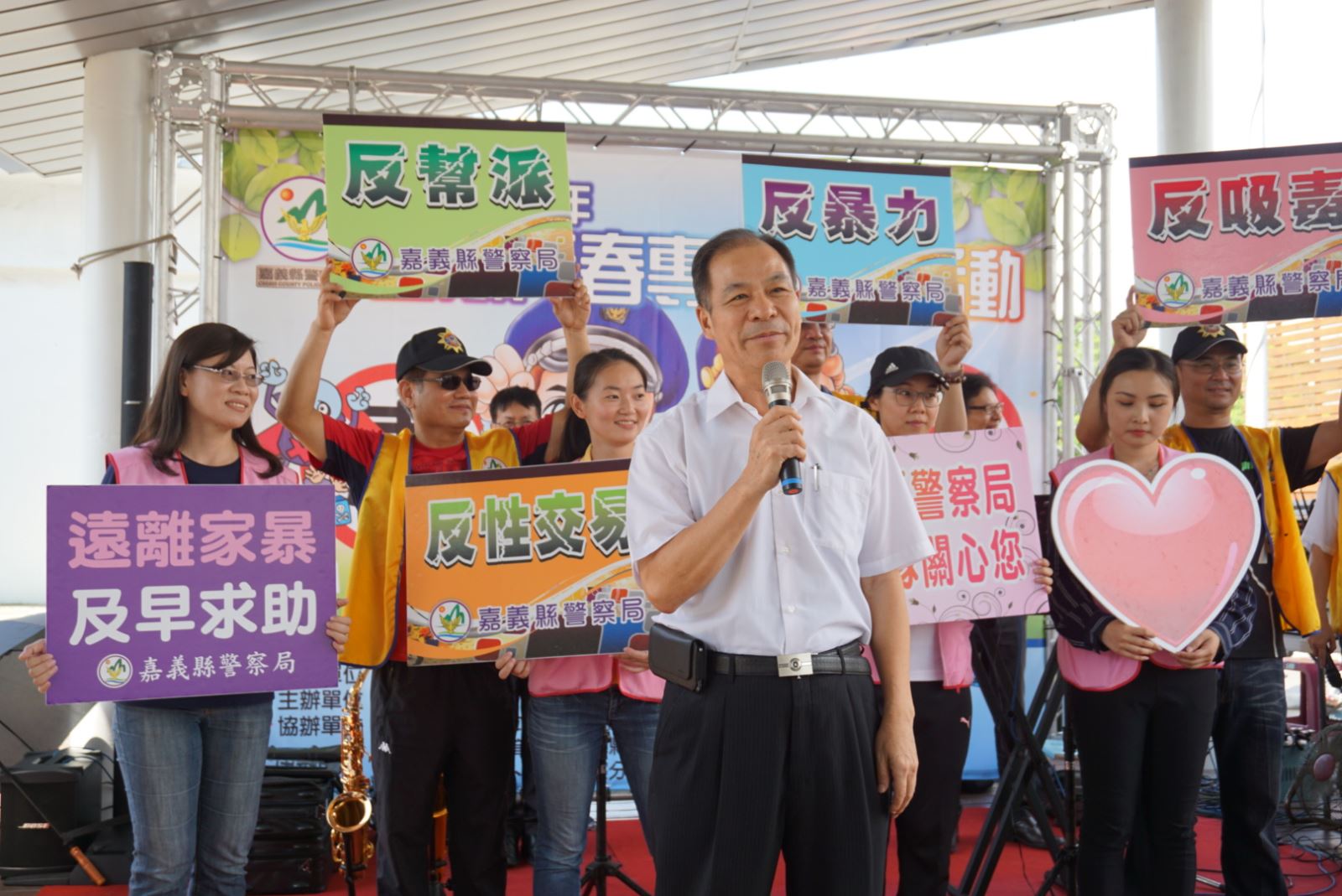民雄火車站暑期宣導