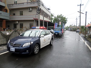 於菁埔村內宣導